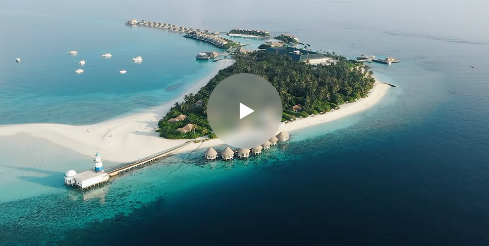 Intercontinental Maldives с высоты